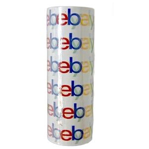 6 Rolls Official EBAY Branded Packing Tape 75' x 2" Shipping Supplies New